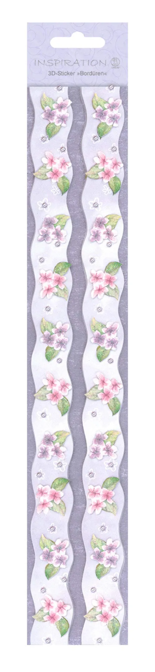 ursus-56430002-3d-sticker-bord-ren-blumen-violett-selbstklebend image 1