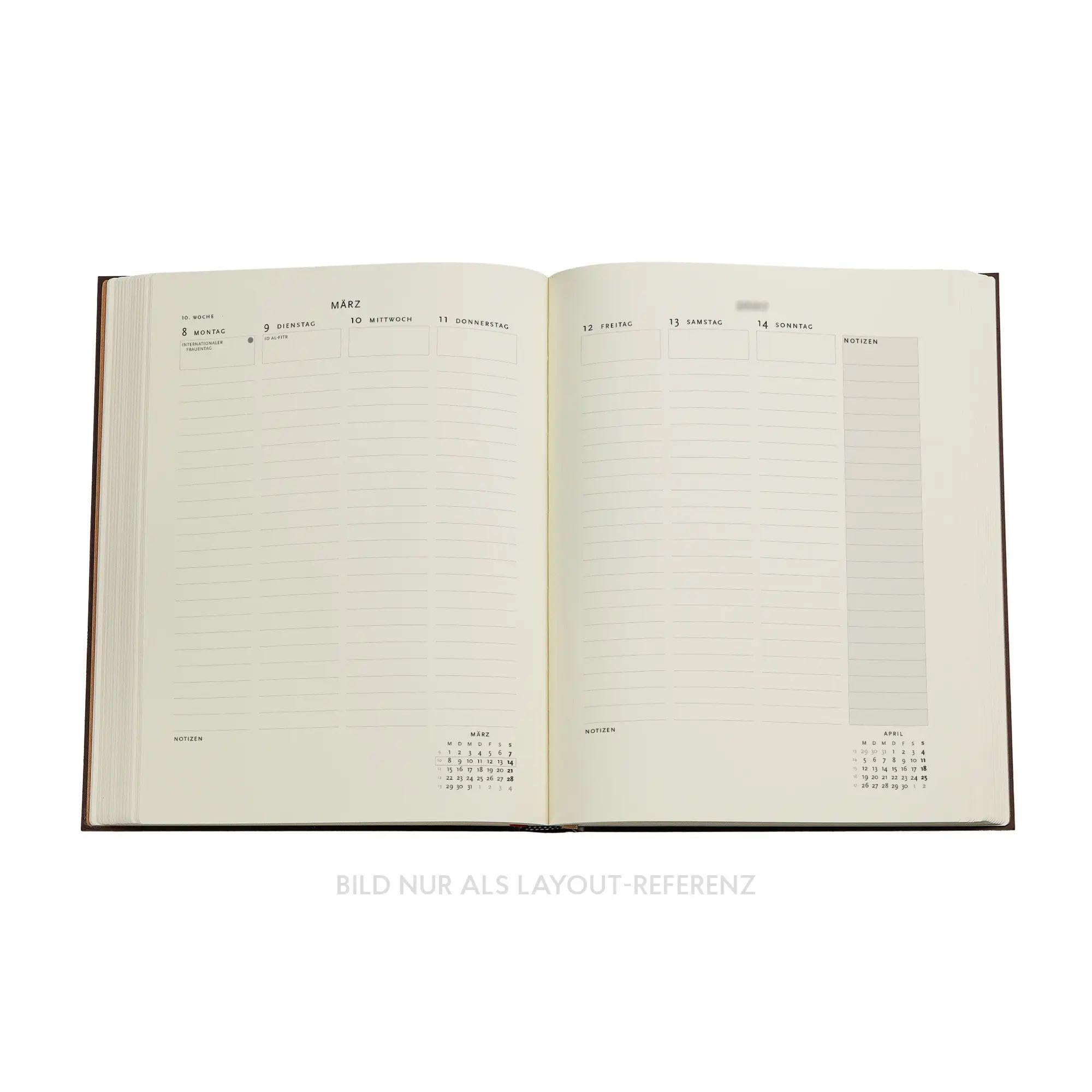 paperblanks-mimose-2027-kalender-ultra-vertikal-1-woche-2-seiten image 4