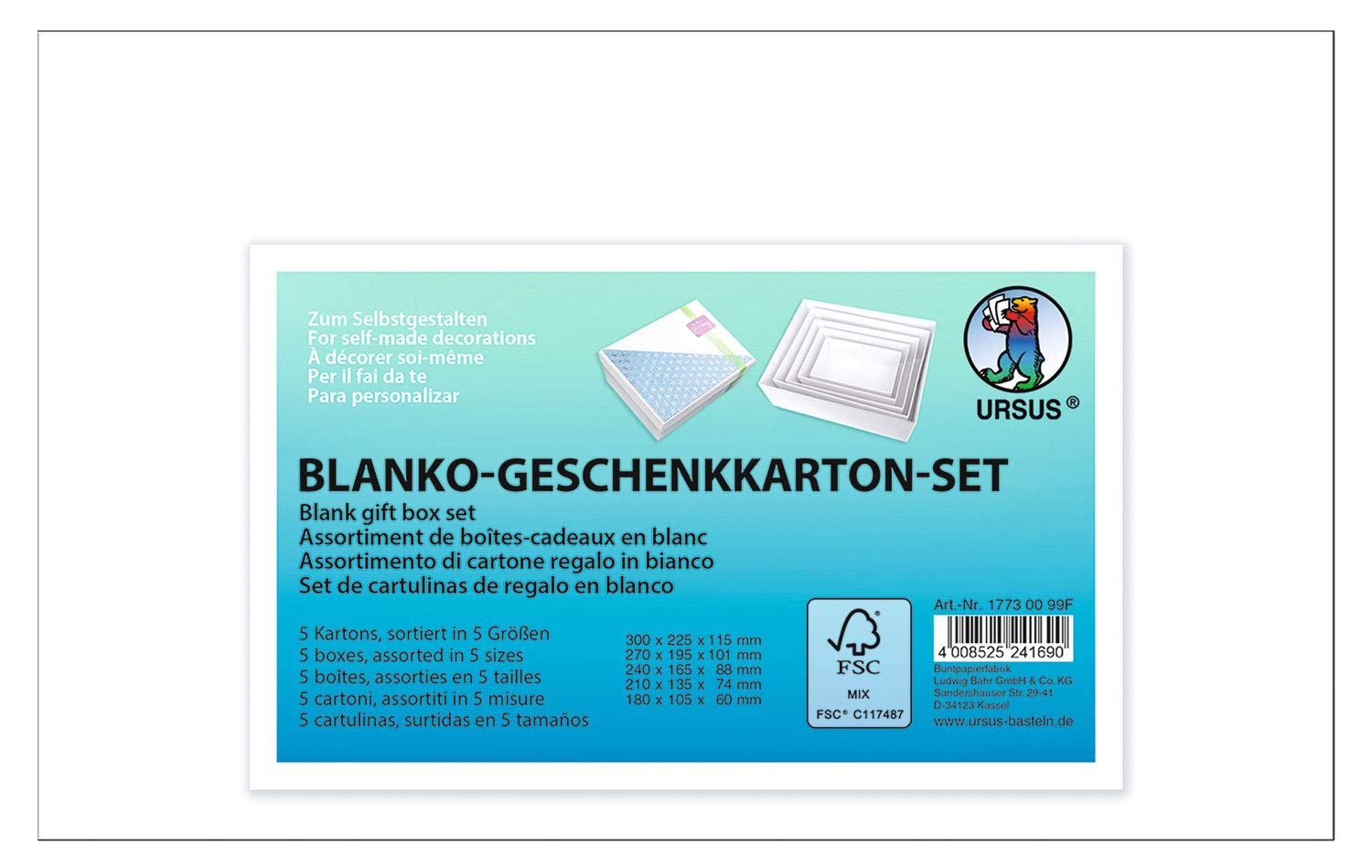 ursus-17730099f-blanko-geschenkkarton-rechteckig-wei-5er-set-zum-selbstgestalten image 3