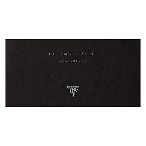 clairefontaine-notizbuch-flying-spirit-geheftet-21-x-10-5-cm-50-blatt-schwarz image 8
