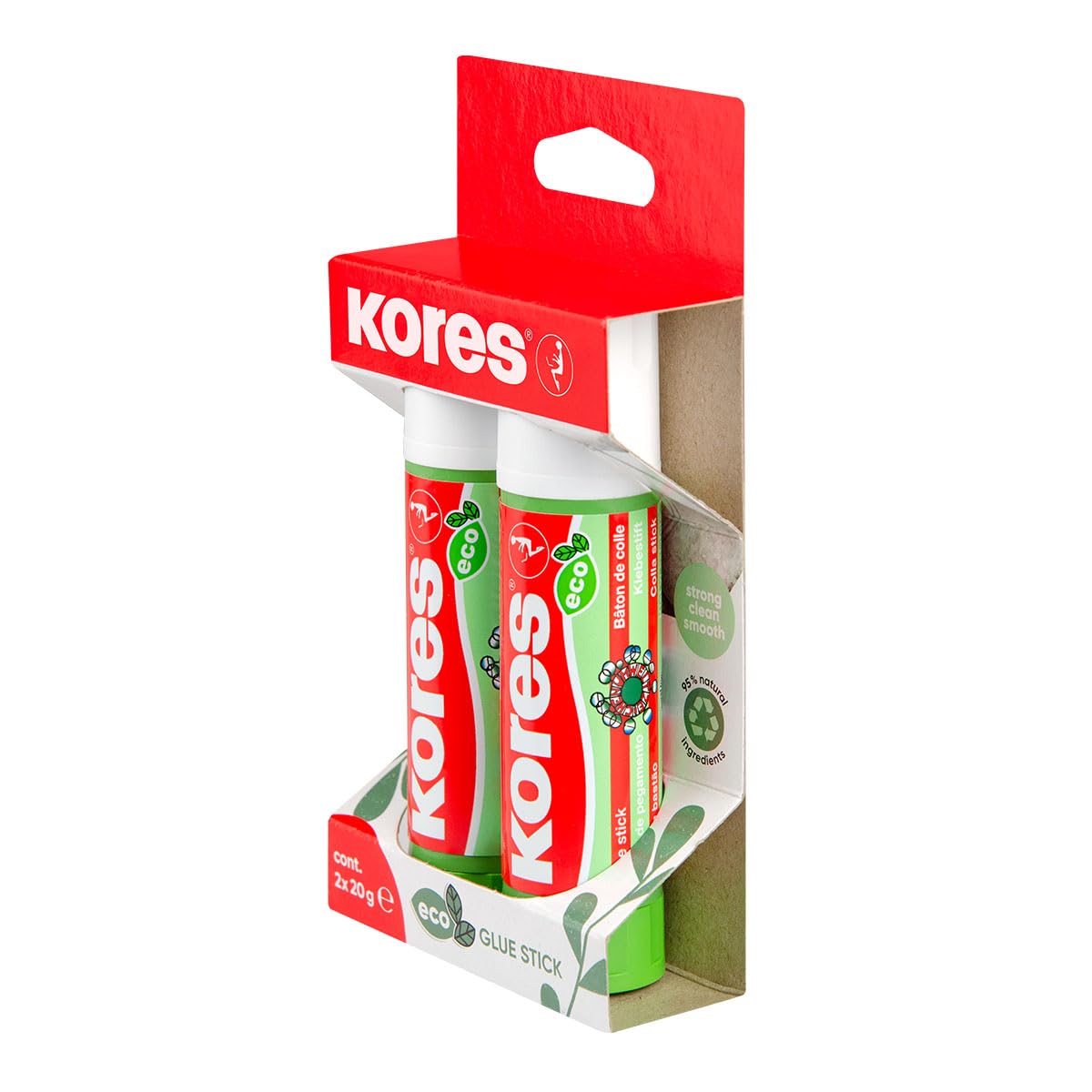 kores-eco-klebestift-20-g-umweltfreundlicher-papierkleber-2er-pack image 2