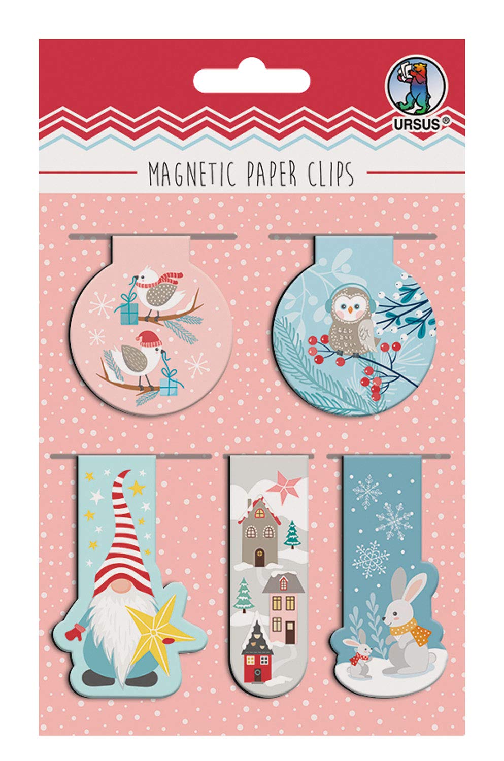ursus-magnetic-paper-clips-fall-5-designs-magnet-lesezeichen-5-st-ck image 5