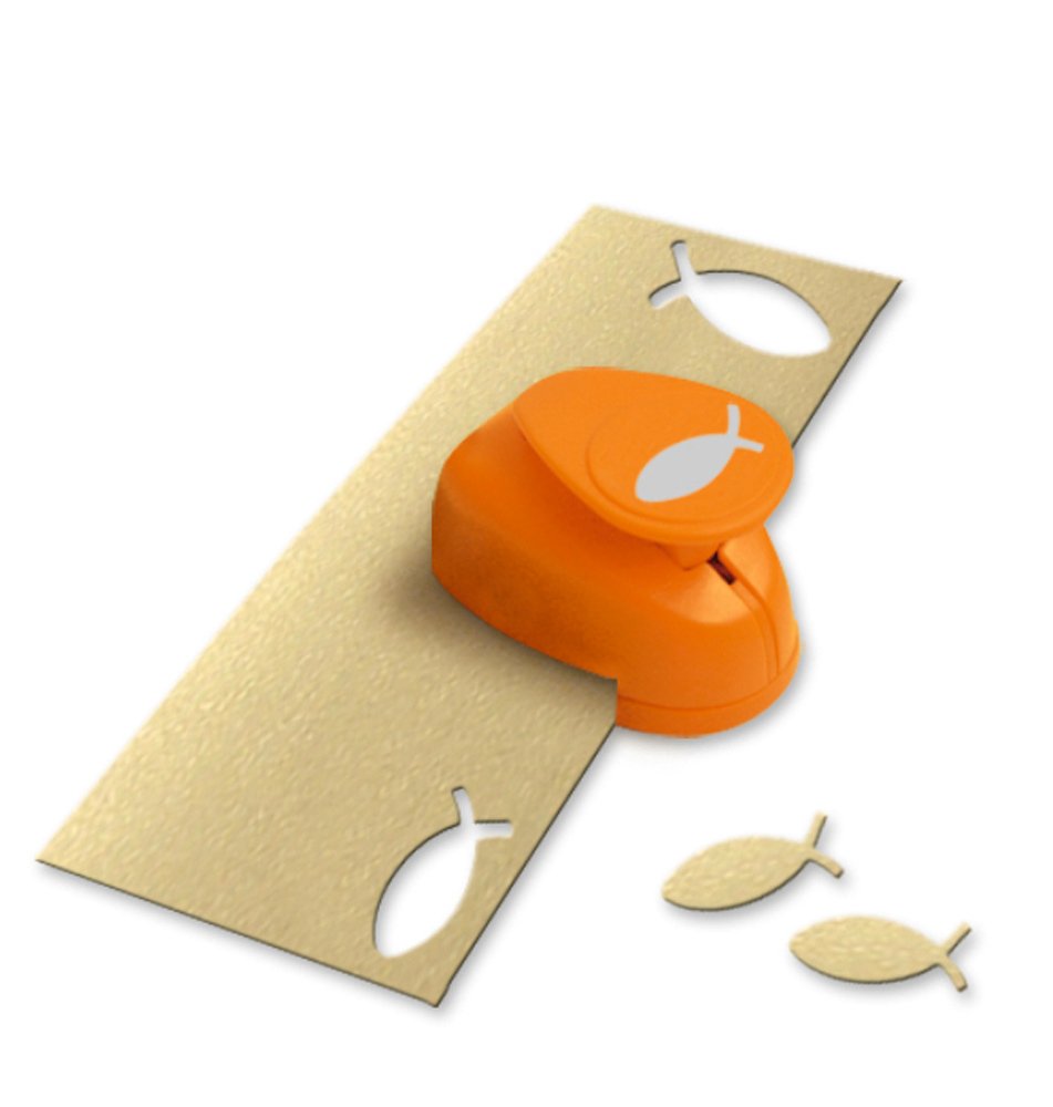 ursus-motivlocher-mit-hebel-mittel-fisch-25-4-mm-stanzer-orange image 2