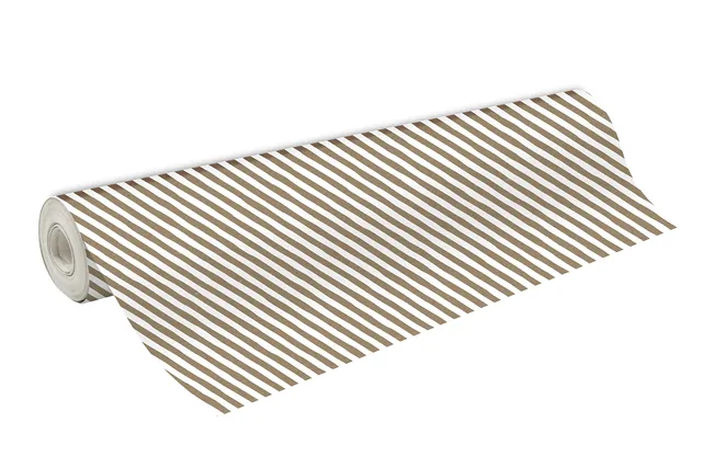 clairefontaine-geschenkpapier-rolle-kraftnatur-50-m-x-70-cm-70-g-streifen-wei image 1