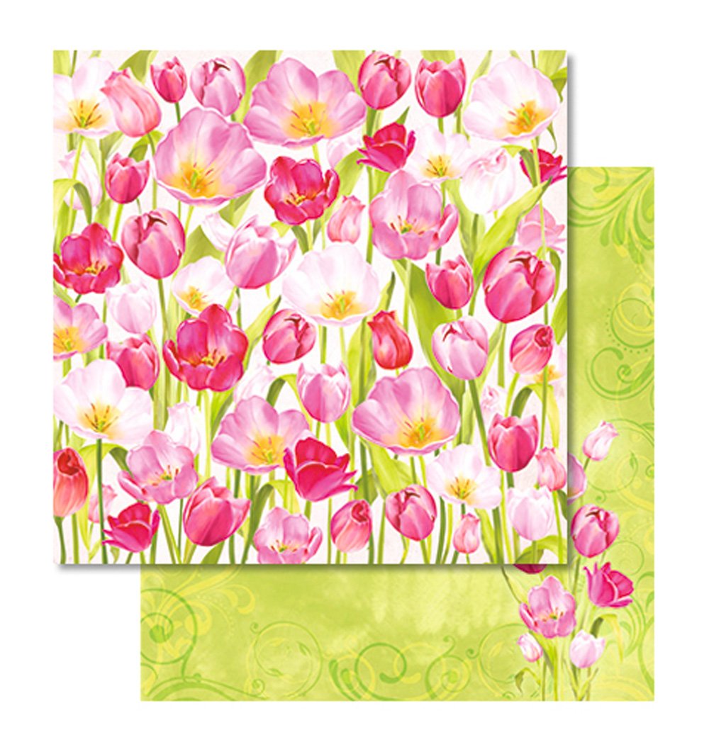 ursus-703000240-premium-glitter-scrapbook-paper-tulpen-30-5-x-30-5-cm-5-blatt-de image 2
