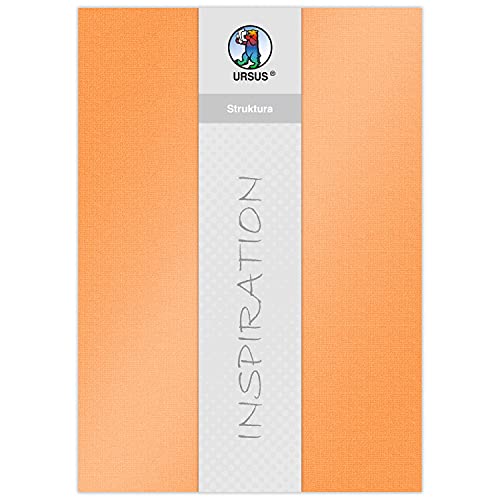 ursus-struktura-pearl-2-bastelkarton-orange-220-g-qm-23-x-33-cm-5-blatt image 3