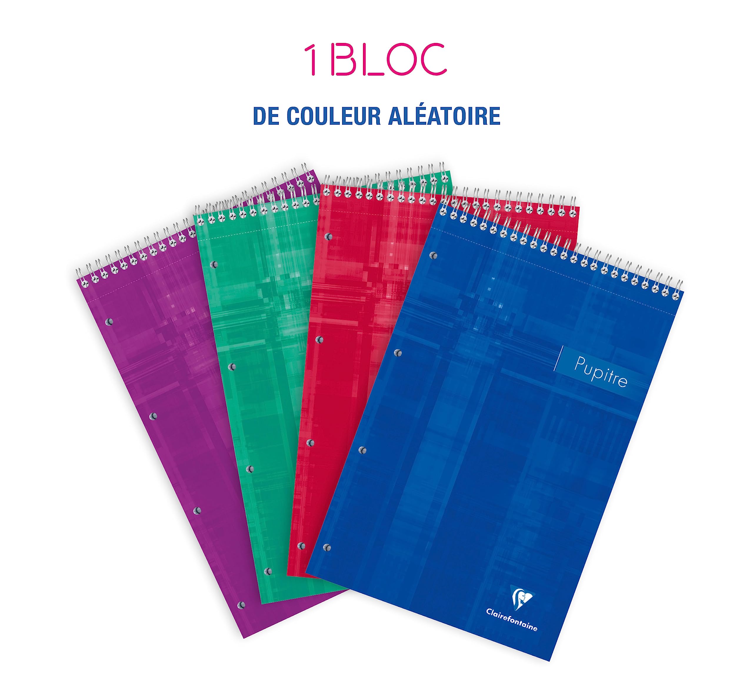 clairefontaine-86151c-pupitre-notizblock-din-a4-21-x-31-8-cm-doppelspirale-80-bl image 2