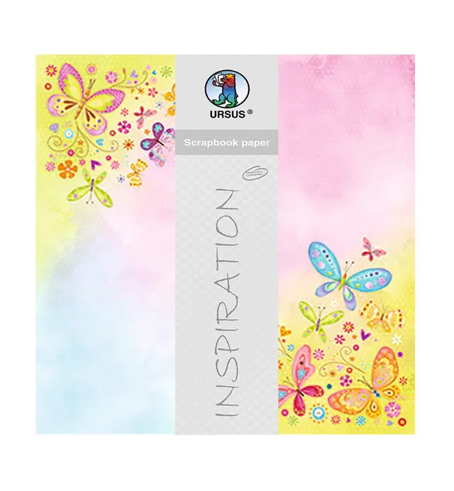 ursus-703000227-premium-glitter-scrapbook-paper-schmetterlinge-2-30-5-x-30-5-cm- image 1