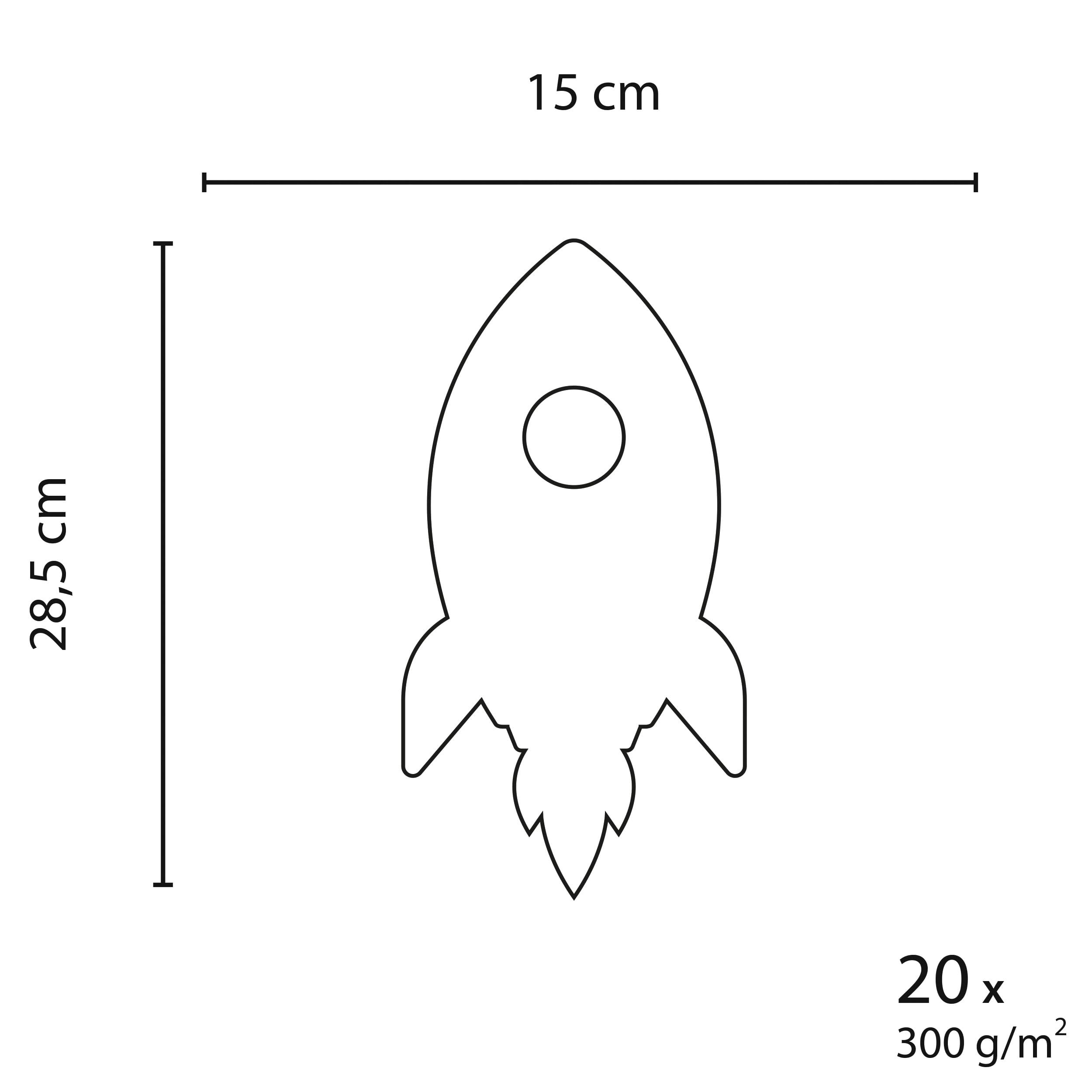 ursus-1712-00-13f-blanko-motive-rakete-20-st-ck-fotokarton-300-g-m-23-x-23-cm image 2