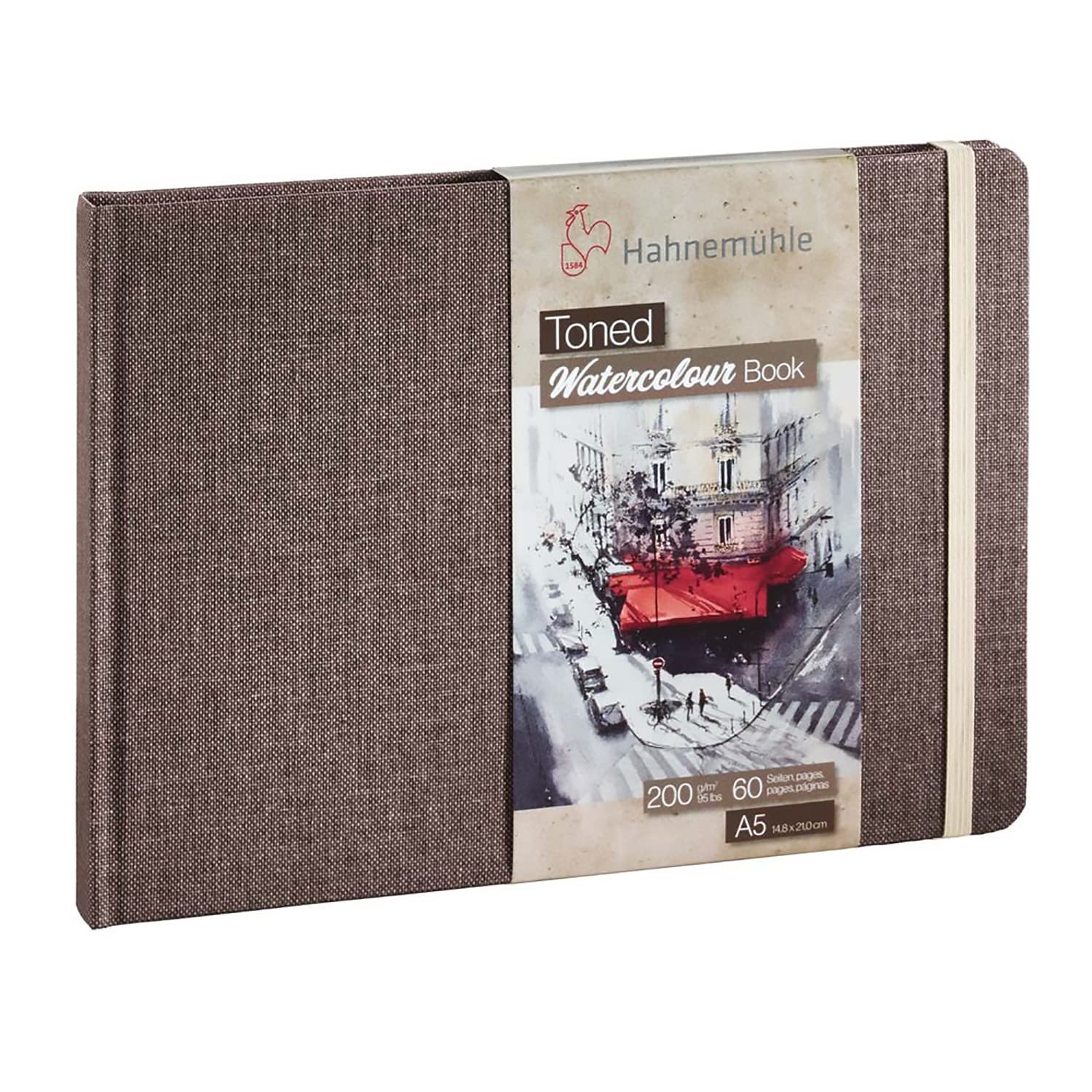 hahnem-hle-toned-aquarellbuch-a6-beige-200-g-m-querformat image 4