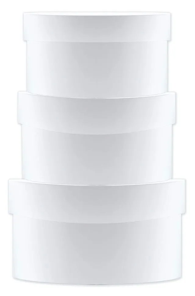 ursus-geschenkkartonset-mini-rund-blanko-3-kartons-wei image 1
