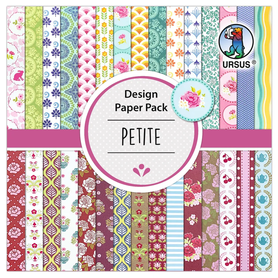 ursus-design-paper-pack-petite-4108-00-01-designpapier-15-x-15-cm-30-blatt-190-g image 1