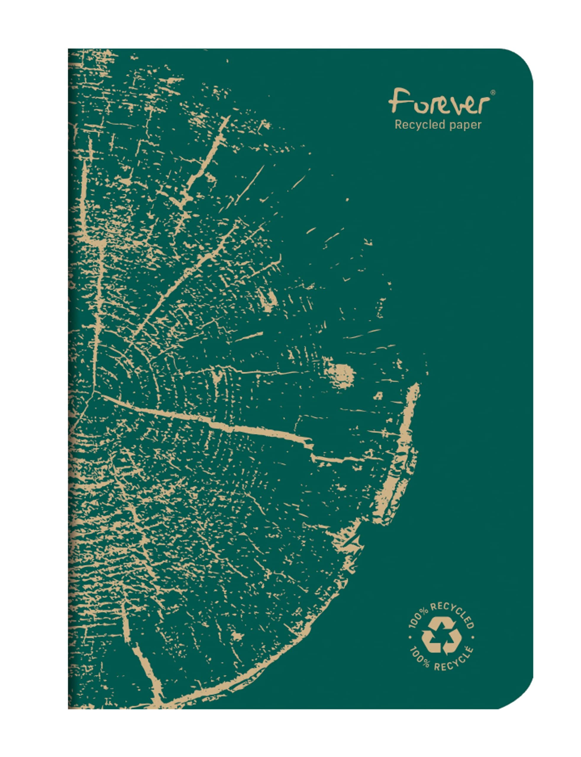clairefontaine-forever-premium-heft-a4-liniert-48-blatt-90g-recycling-dunkelgrau image 4