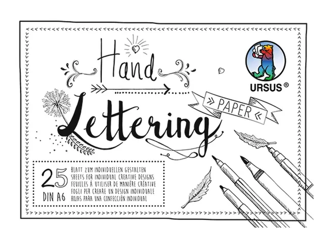 ursus-24926401-handlettering-paper-block-a6-25-blatt-200-g-qm-wei image 1