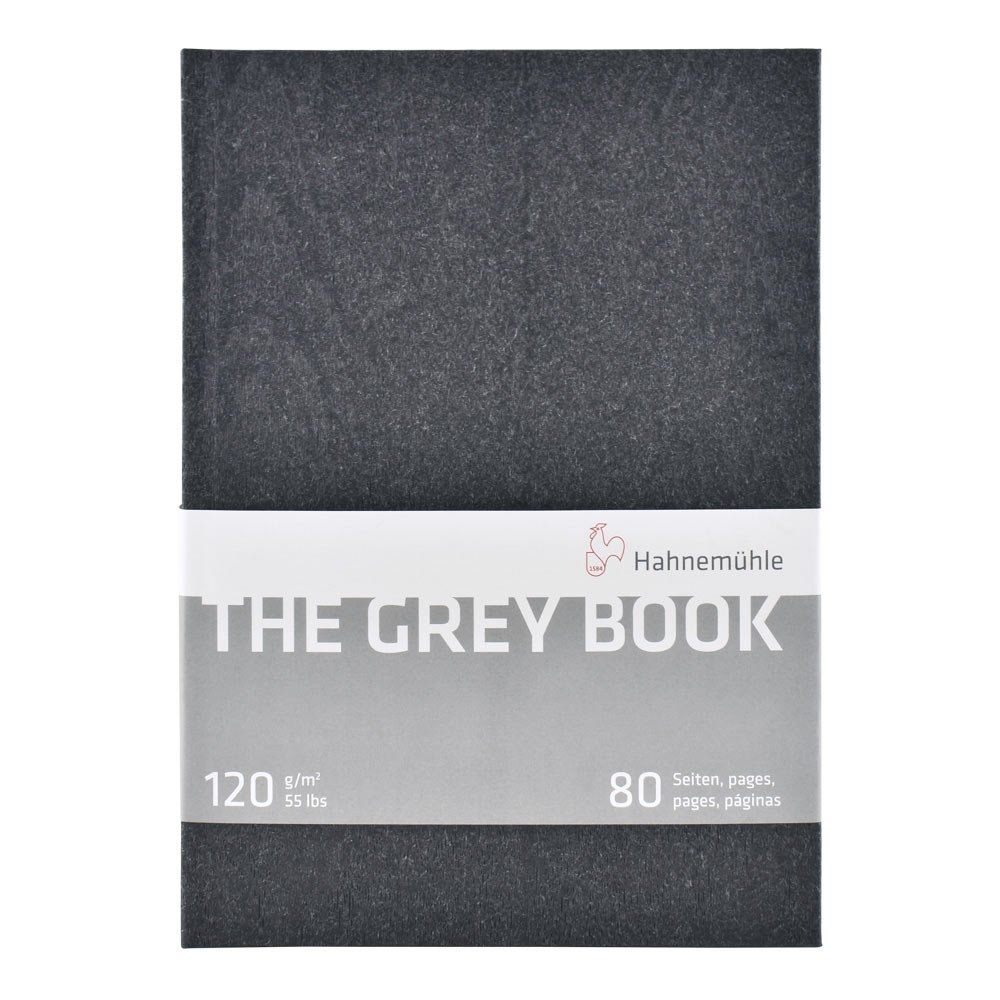 hahnem-hle-the-grey-book-skizzenbuch-a5-120-g-m-40-blatt-graues-papier image 1