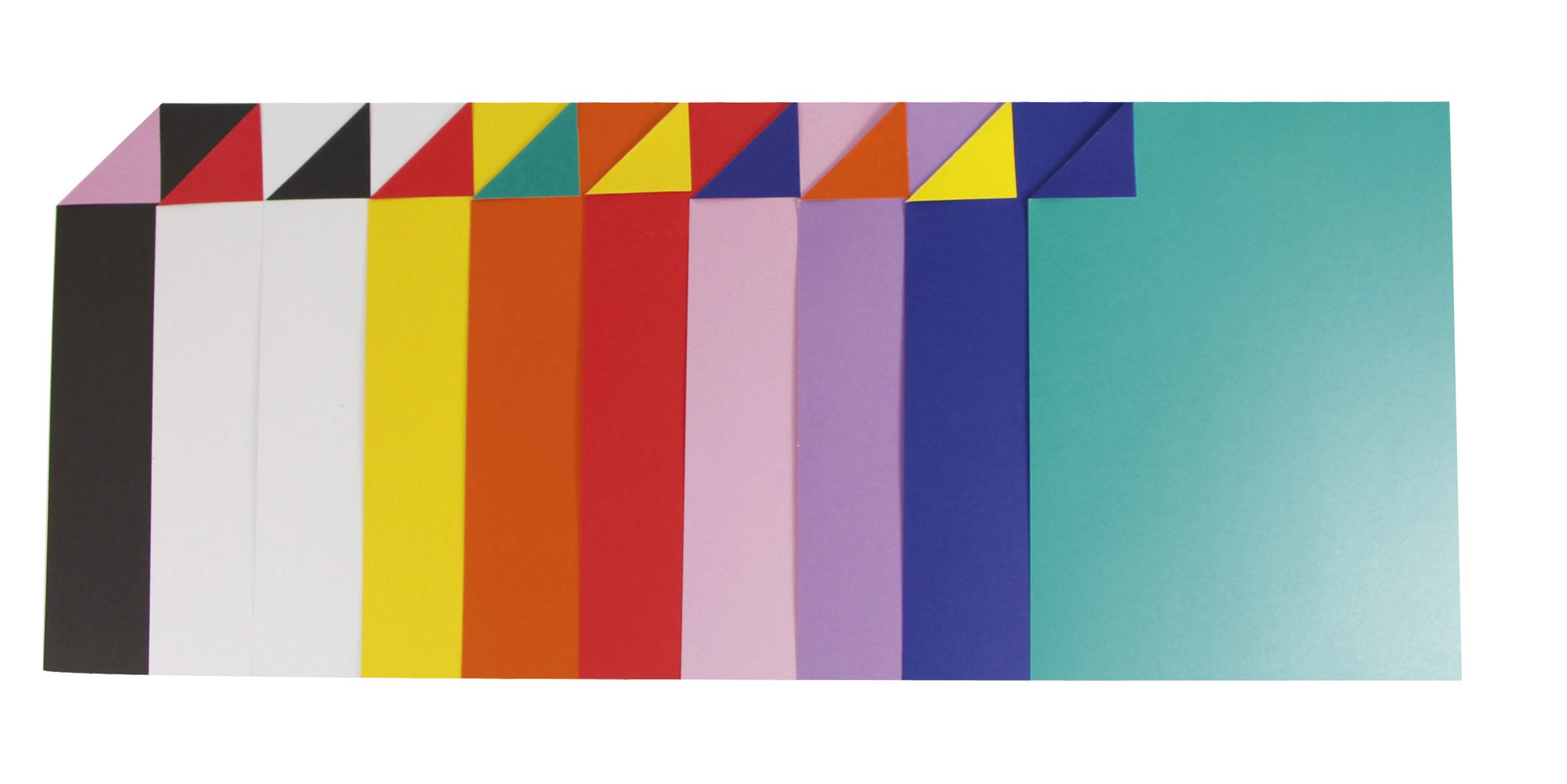maildor-453199c-bastelkarton-50-x-65-cm-150-g-m-25-blatt-farbig-sortiert-2-farbi image 1