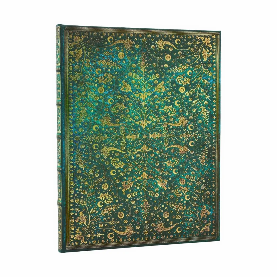 paperblanks-emerald-flower-nature-s-grace-ultra-hardcover-journal-linienlos-mit- image 1