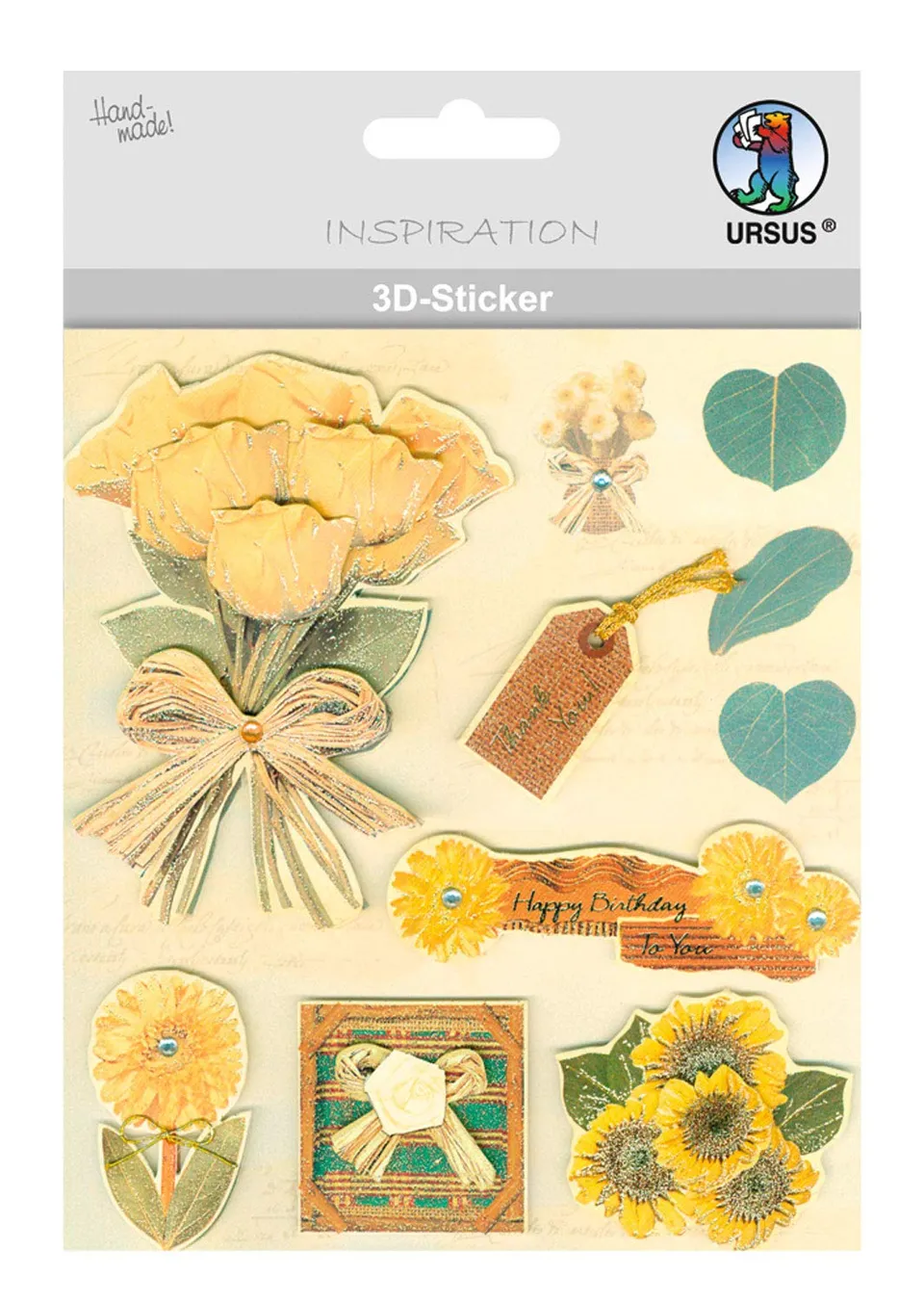 ursus-56420016-3d-sticker-everyday-motiv-16-selbstklebende-3d-aufkleber image 1