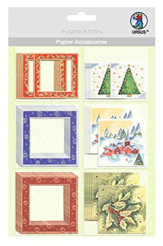 ursus-56500012-papier-accessoires-weihnachtsmotive-36-st-ck-6-motive-einseitig-b image 3