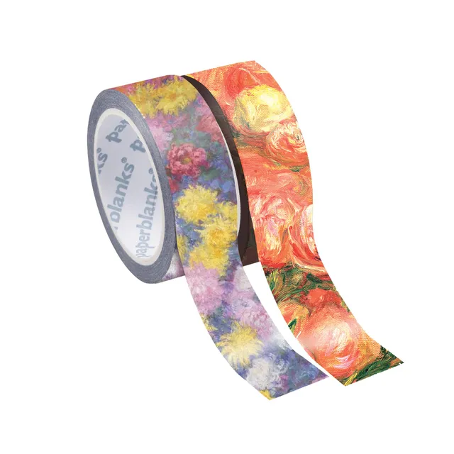 paperblanks-monet-s-chrysanthemums-renoir-letter-to-morisot-washi-tape-mixed-pac image 1