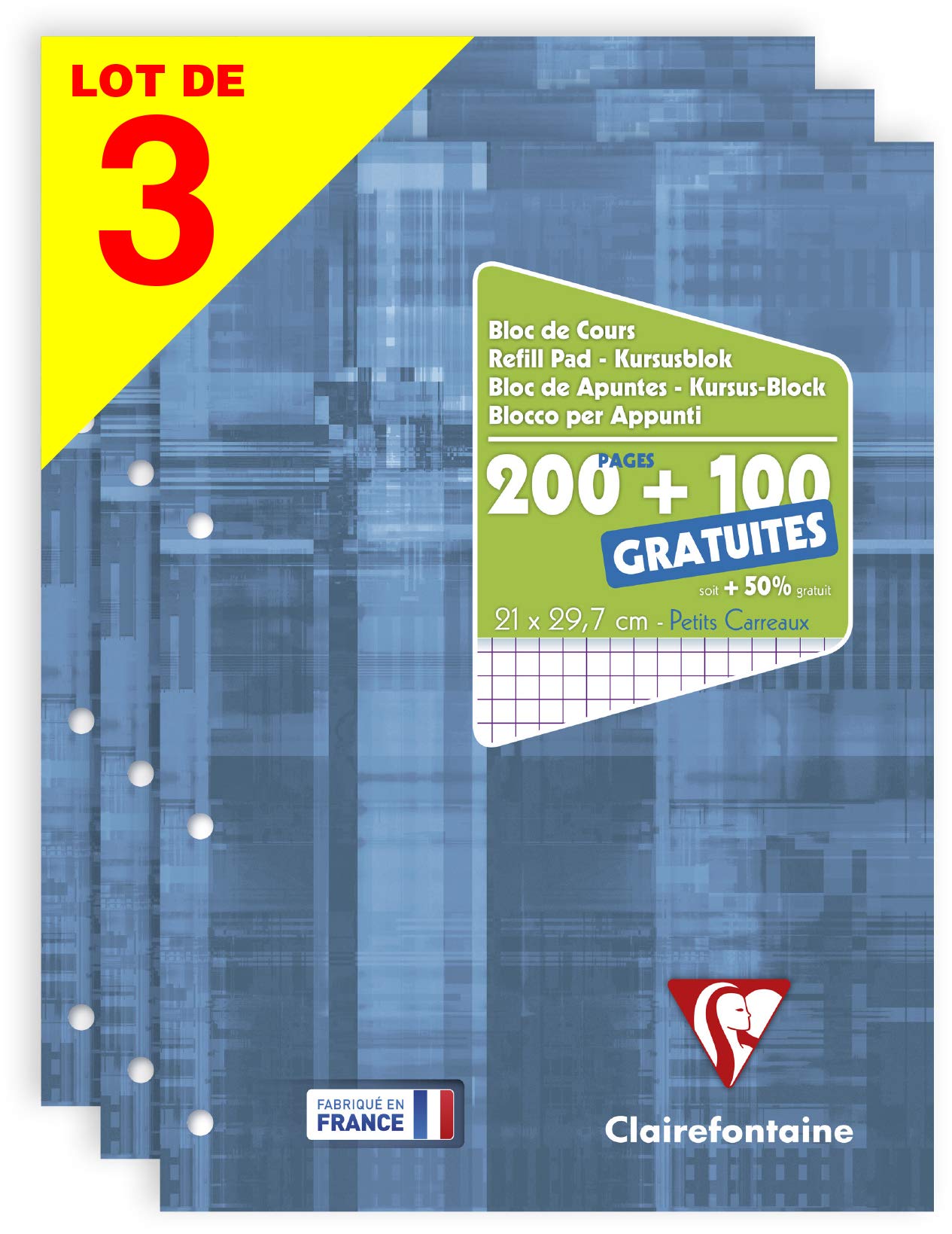 clairefontaine-65819c-schreibblock-a4-seyes-lineatur-90g-blau image 7