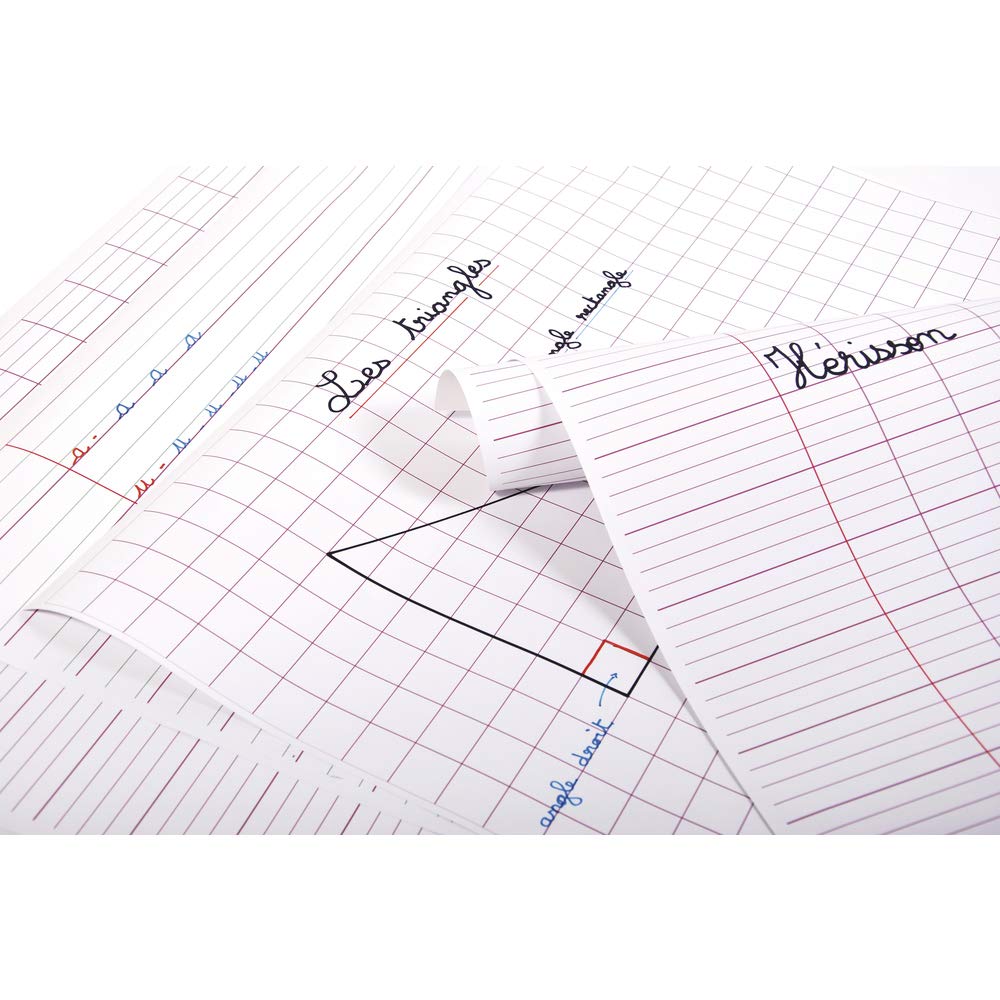 clairefontaine-383502c-wandposter-60x80-cm-franz-sische-lineatur-25-b-gen-90g-we image 1