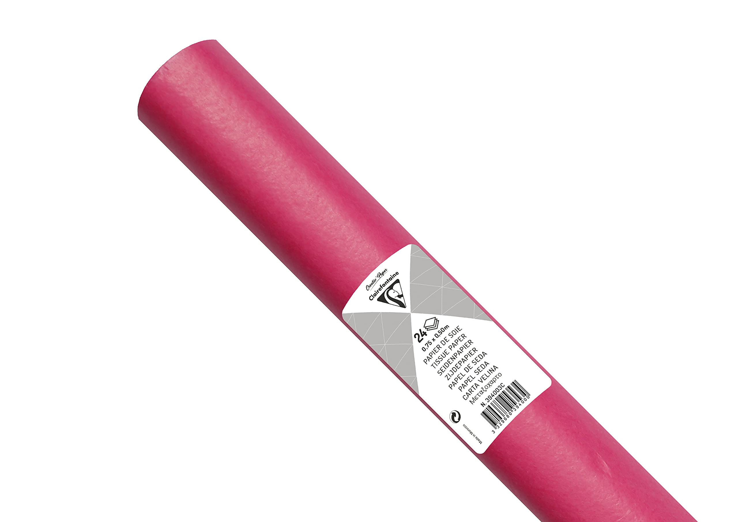 clairefontaine-394003c-seidenpapier-rolle-24-bogen-50x75-cm-18g-zyklamenrot image 1