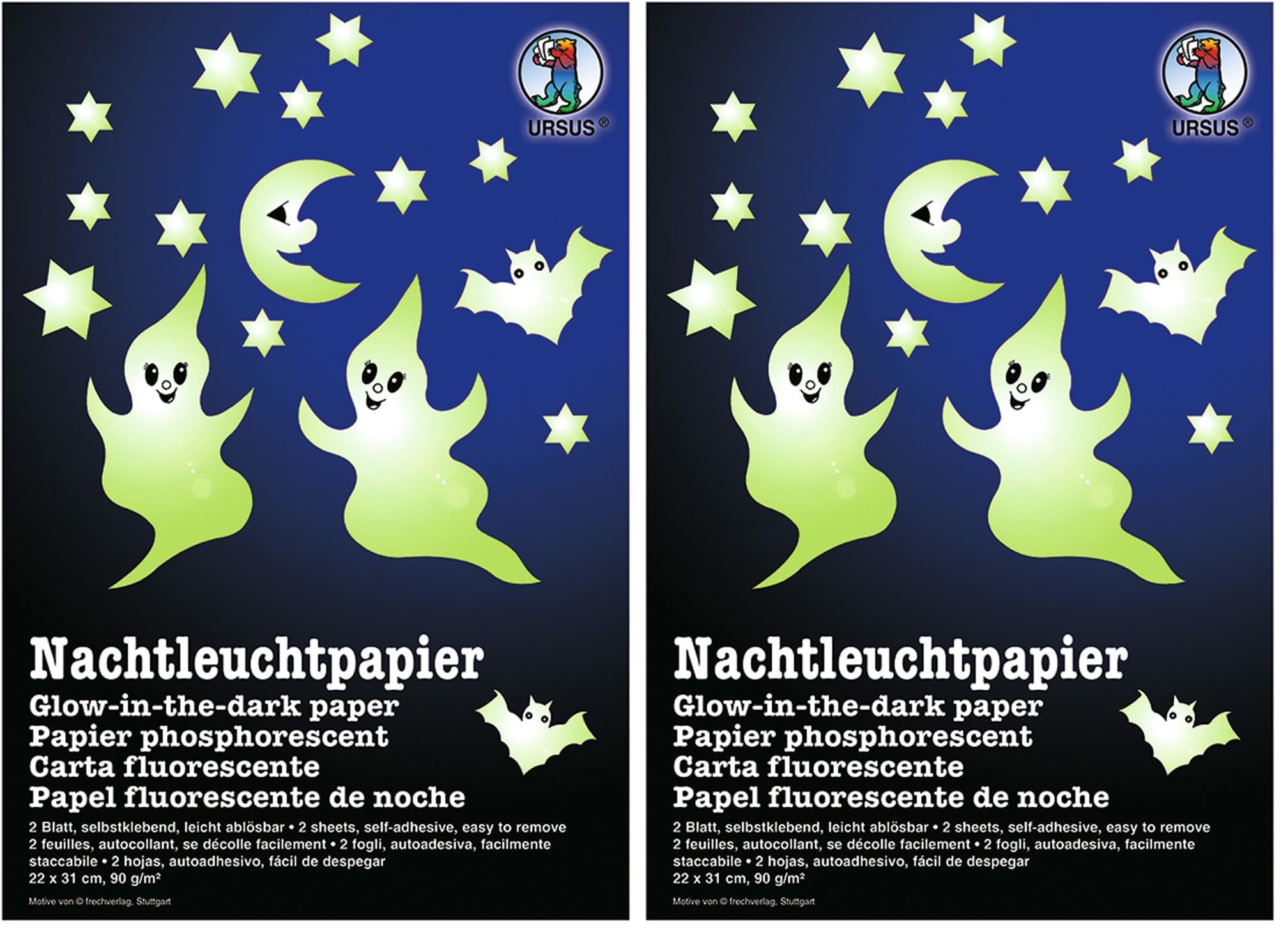 ursus-nachtleuchtpapier-selbstklebend-22-x-31-cm-90-g-qm-2-blatt-fluoreszierend image 4