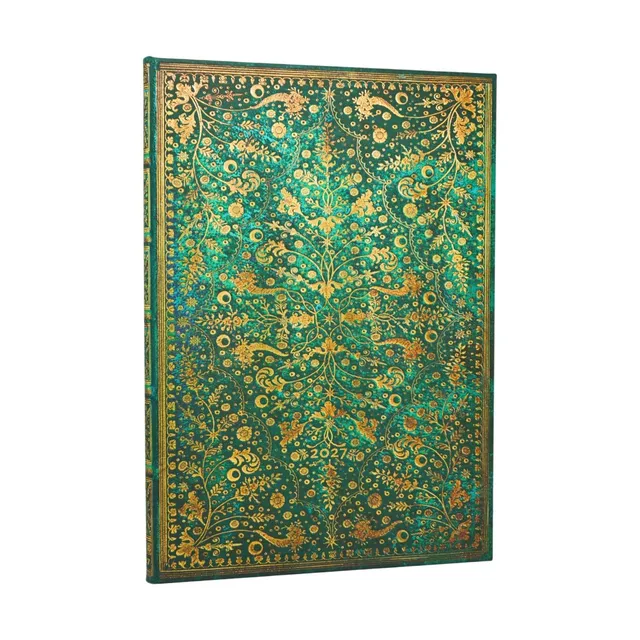 paperblanks-smaragdblume-2027-kalender-grande-vertikal-1-woche-2-seiten image 1