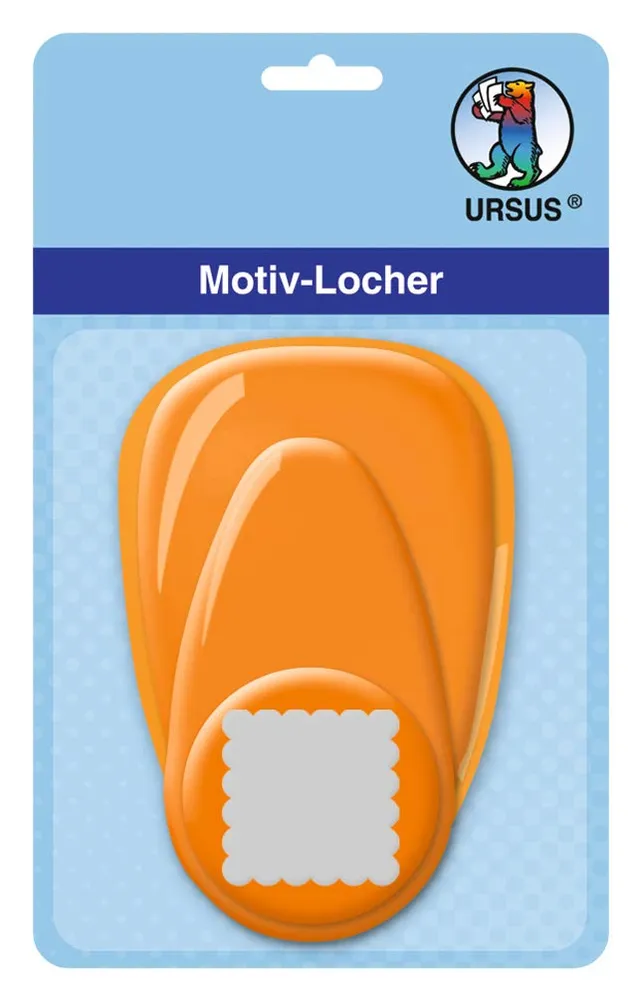 ursus-19480059-motivlocher-mittel-wellenlinie-papierstanzer-orange-25-4-mm image 1