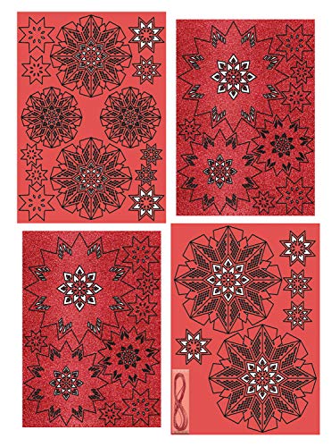 ursus-glitterstern-3d-estelle-rot-bastelset-f-r-3-sterne image 8