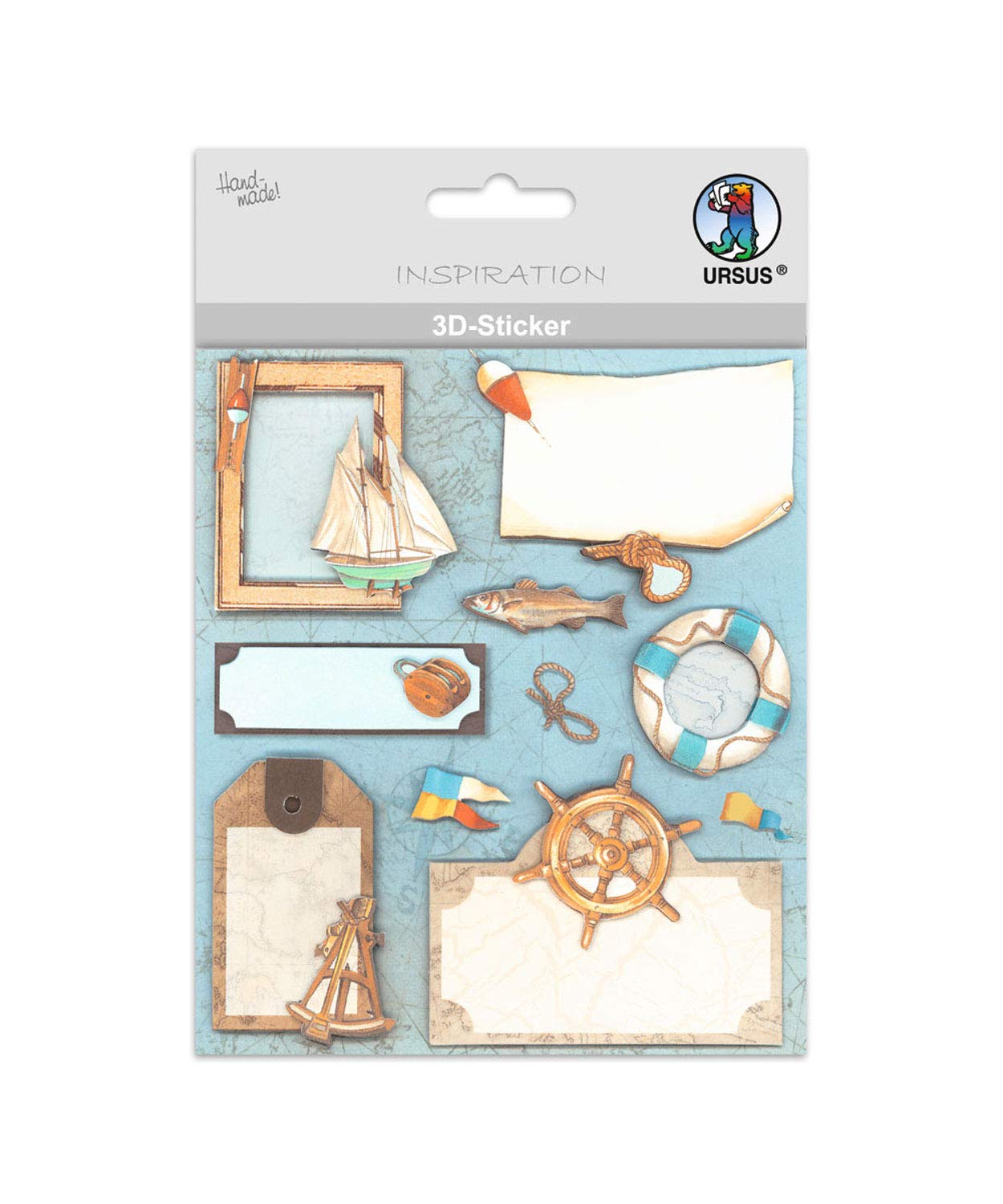 ursus-3d-sticker-maritime-motive-2-selbstklebend-mehrlagig image 1