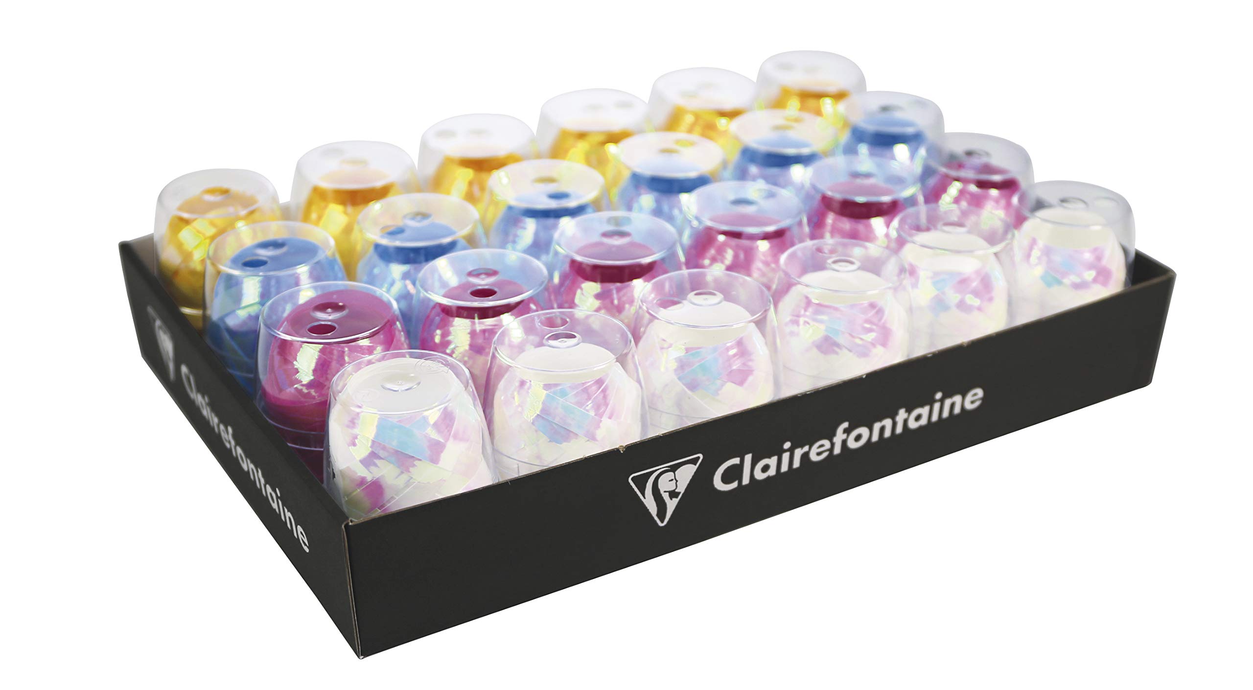 clairefontaine-612006c-geschenkband-box-24-x-10-m-x-7-mm-rot-metalleffekt image 7