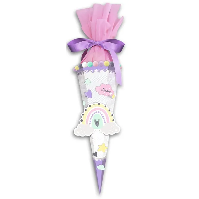 ursus-9890004-easy-line-mini-schult-ten-bastelset-regenbogen-lila-41-cm-6-eckig image 1