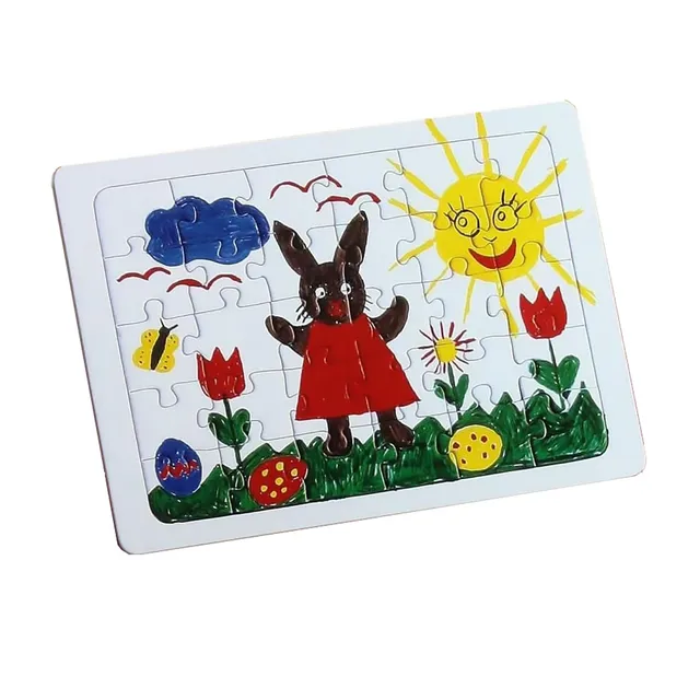 ursus-8250000-blanko-puzzle-wei-30-teile-21x29-cm-mit-legerahmen-zum-ausmalen image 1