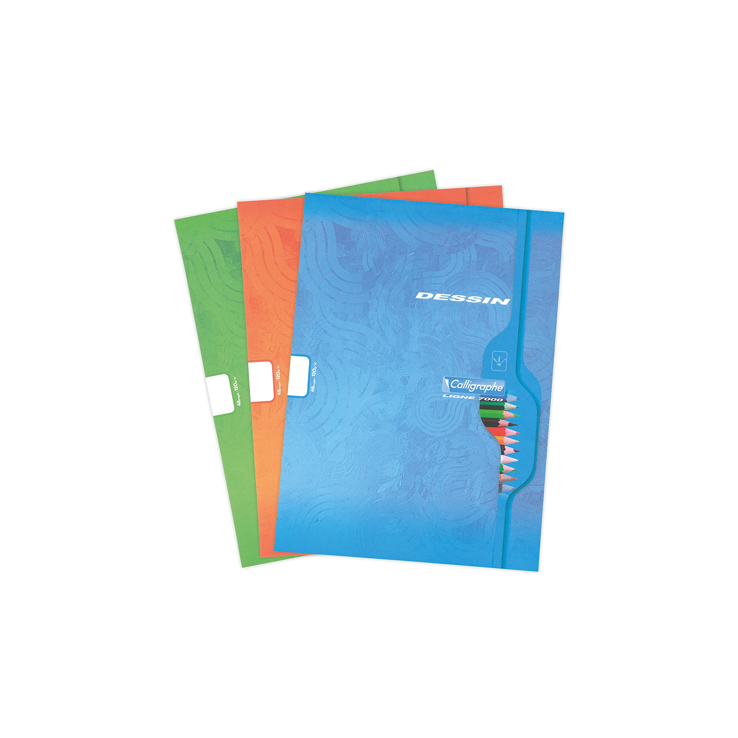 clairefontaine-7554c-zeichenheft-calligraphe-a4-24x32-cm-blanko-120g image 1