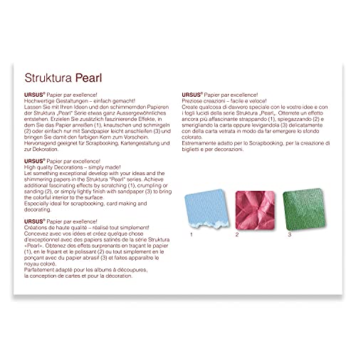 ursus-81204620-bastelkarton-struktura-pearl-1-onyz-a4-220-g-25-blatt image 4