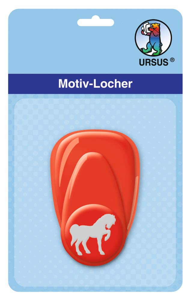 ursus-19470021-motivlocher-mit-hebel-klein-pferd-rot-16-mm image 1