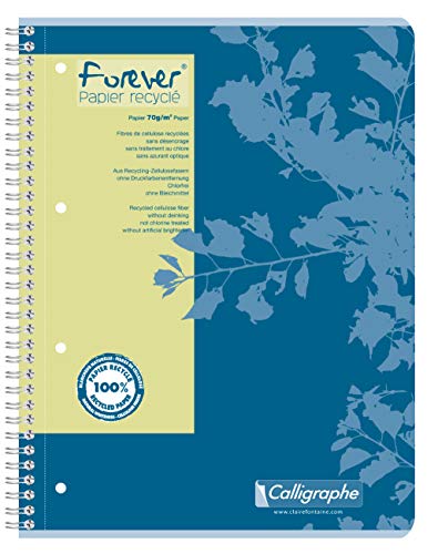 clairefontaine-forever-collegeblock-a4-liniert-80-blatt-blau image 4