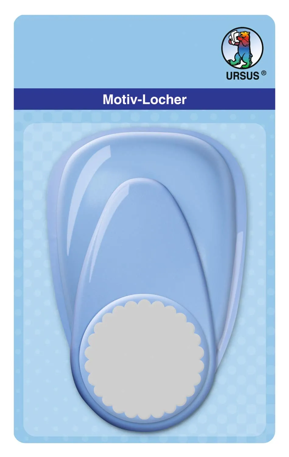ursus-motivlocher-mit-hebel-maxi-kreis-bogenlinie-blau-50-8-mm-f-r-160-220-g-qm image 1