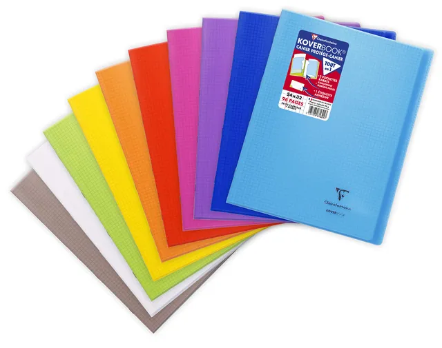 clairefontaine-koverbook-981601c-schulheft-din-a4-24x32-cm-48-blatt-kariert-mit- image 1