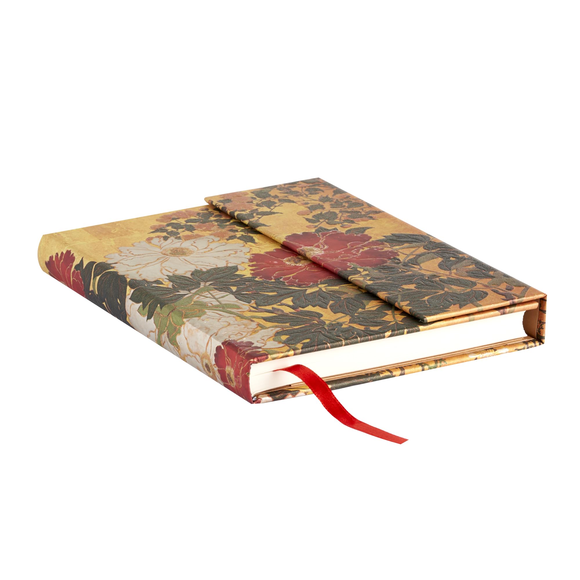 paperblanks-rinpa-florals-natsu-midi-notizbuch-blanko-hardcover-mit-klappverschl image 3