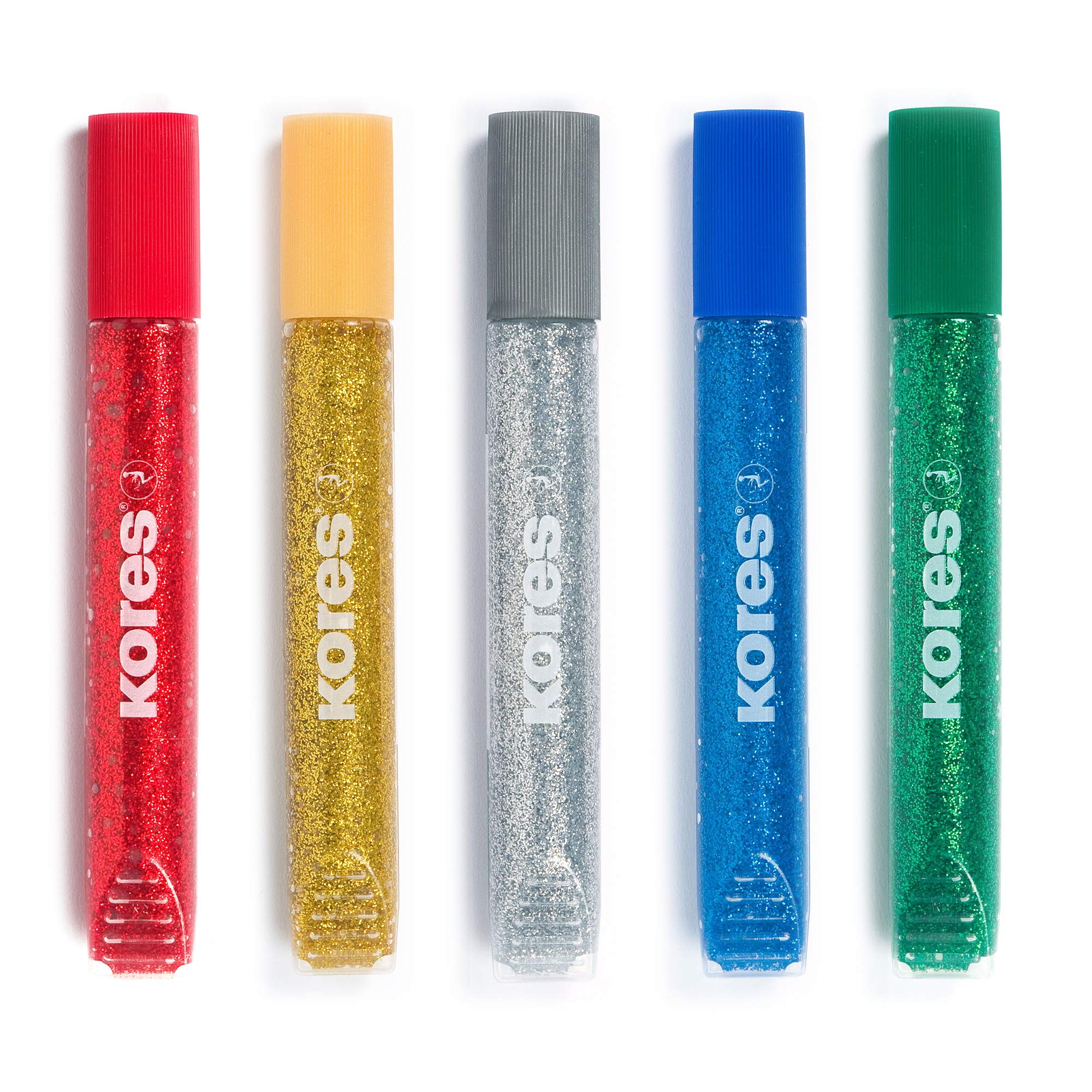 kores-glitzerkleberstifte-5-farben-x-10-5-ml-glitter-glue-mit-pr-zisionsspitze image 2