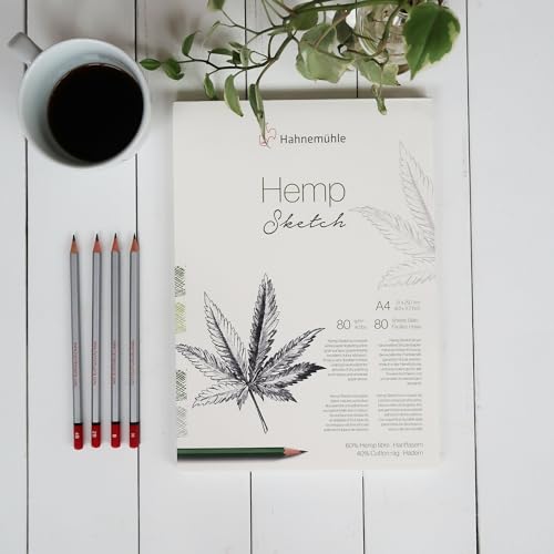 hahnem-hle-hemp-sketch-zeichenblock-din-a5-80-g-m-80-blatt-naturwei image 8