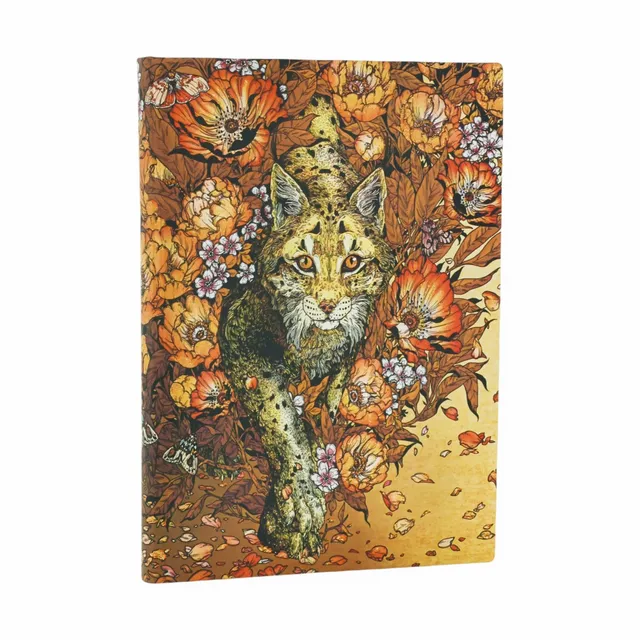 paperblanks-lynx-rising-erica-williams-art-midi-notizbuch-unliniert-softcover-mi image 1