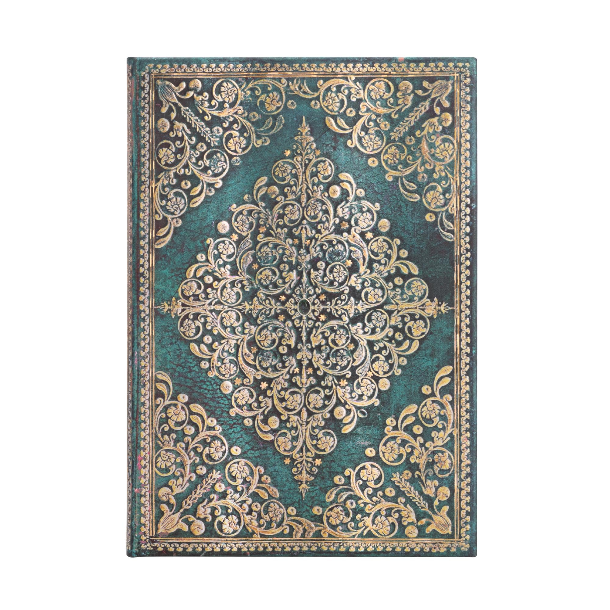 paperblanks-oceania-diamond-rosette-midi-notizbuch-unliniert-hardcover-mit-elast image 1
