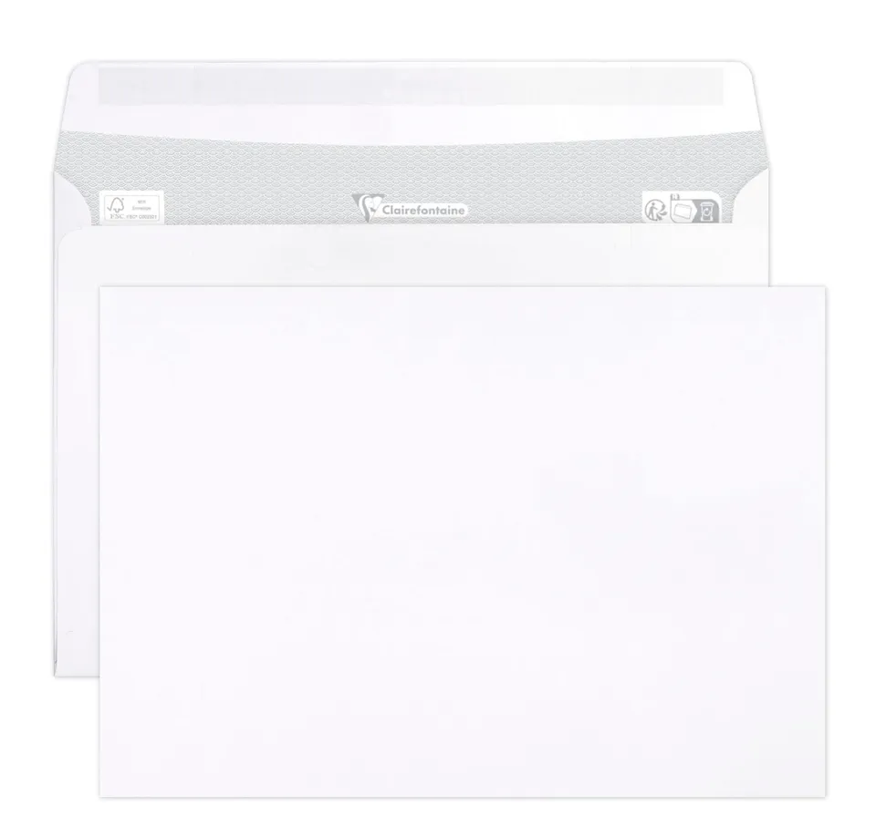 clairefontaine-umschl-ge-c5-162x229mm-selbstklebend-wei-500-st-ck image 1
