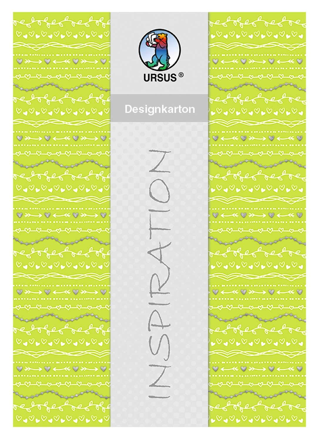 ursus-62434602f-designkarton-hochzeit-gr-n-din-a4-200-g-qm-5-blatt-folienveredel image 8