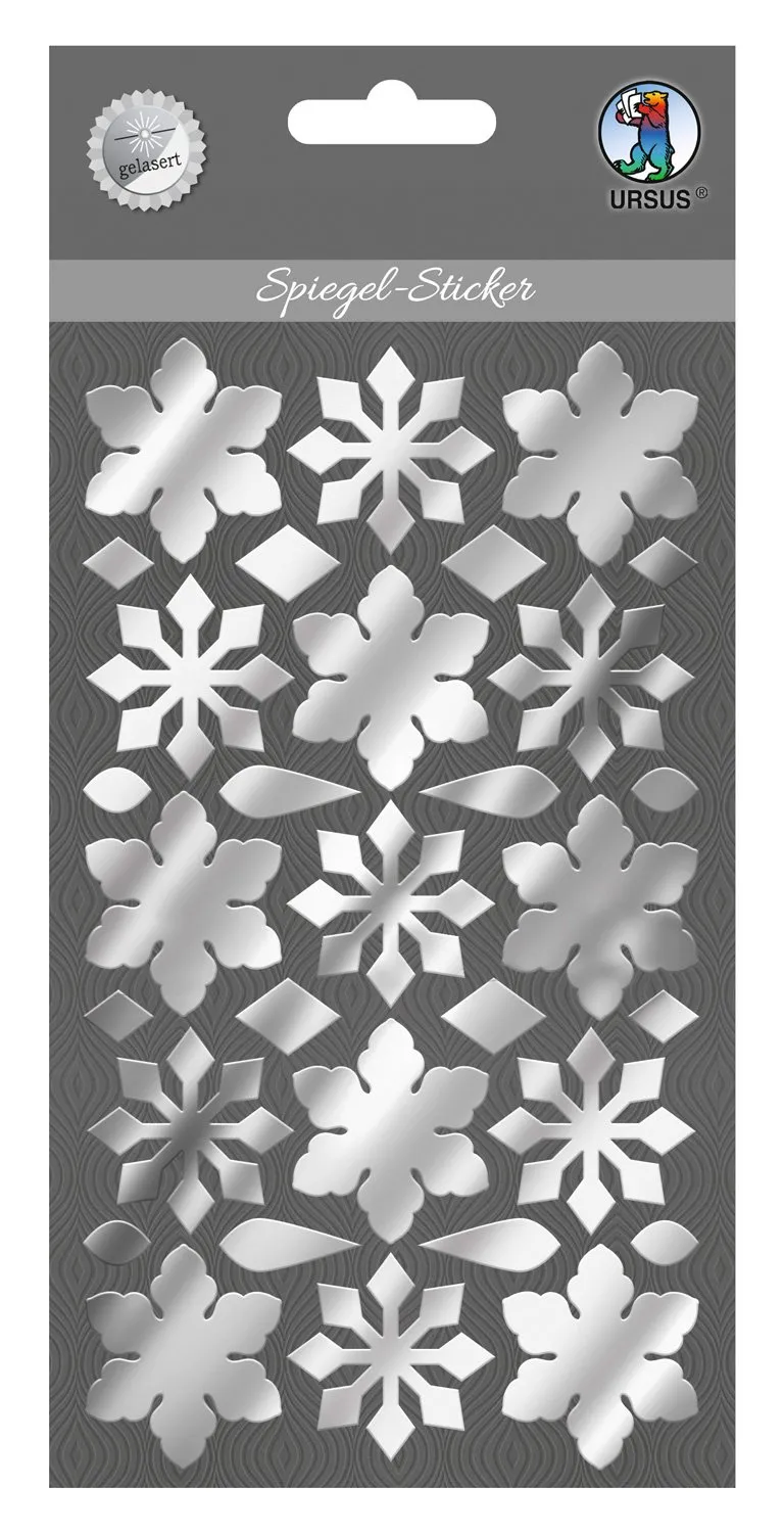 ursus-75080006-spiegel-sticker-eiskristalle-aus-acrylglas-selbstklebend image 1