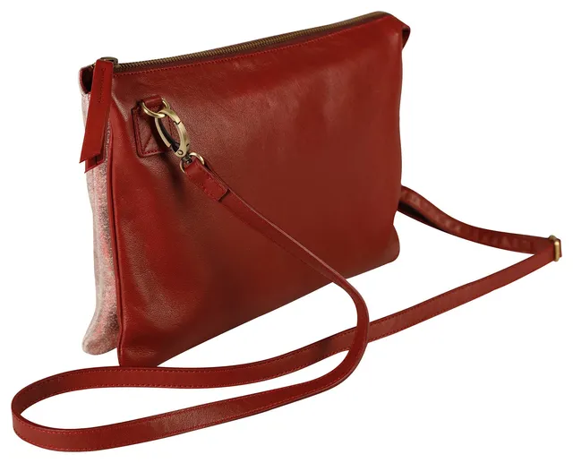 clairefontaine-ruby-duo-tasche-410076c-aus-leder-27-x-19-cm-rot-gl-nzend image 1